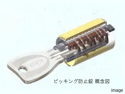 ピンシリンダーキーイメージ｜南青山テラス　常盤松フォレスト